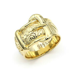 yzWG[EANZT[ YtbVbL\bhuXVOOobNTCYda uomo flash placcati in ottone massiccio fibbia unico anello 16mm taglia v