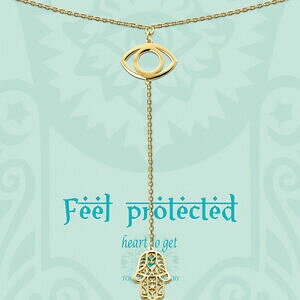 �y���������z�W���G���[�E�A�N�Z�T���[ �C�G���[�V���o�[�t�B�[���v���e�N�g�y���_���g�`�F�[���Z�[���n�[�gheart to getcatena con ciondolo feel protected argento giallo