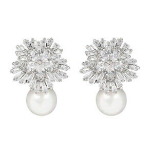 yzWG[EANZT[ COXm[{Ep[\bhVo[EFfBOorecchini fiocco neve perle a perno argento massiccio 925 cz matrimonio cy5