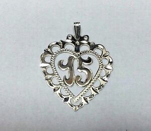 yzWG[EANZT[ X^[OVo[nhChn[gy_gnuovo argento sterling 15 fatto a mano ciondolo a cuore