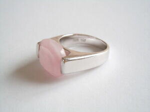 yzWG[EANZT[ }bVtVo[NEsNNH[cOmassiccio 925 argento tc corona anello con quarzo rosa 13,8 ggr59