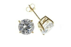 yzWG[EANZT[ S[hL[rbNWRtH[Wh[uCO9ct oro 4mm zircone cubico forgiati orecchini a lobo