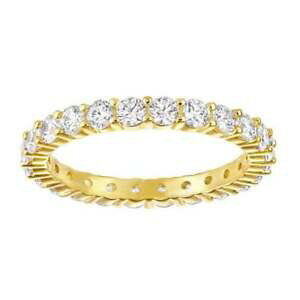 yzWG[EANZT[ XtXL[CG[S[hzCgNX^Bbg[OTCYswarovski yellow gold white crystal vittore ring size 50 5028970