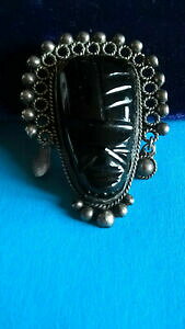 �y���������z�W���G���[�E�A�N�Z�T���[ ���B���e�[�W�u���[�`���L�V�Rvintage broche sculpture onyx en argent 925 mexico