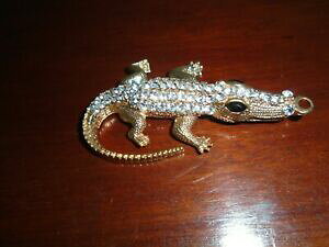 yzWG[EANZT[ Be[WS[hg[y_gWGhjuna bella vintage tono oro pendente jeweled coccodrillo