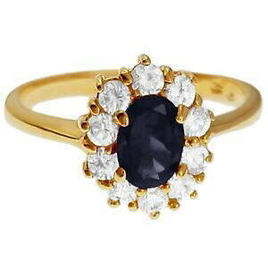 �y���������z�W���G���[�E�A�N�Z�T���[ �v���[�N�I�L�V�f�X�W���R�j�E���T�t�B�[���t�F��bague plaque or 750000, oxydes zirconium et saphir femme taille 66 dispo