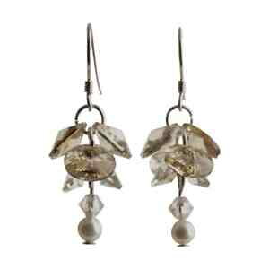 yzWG[EANZT[ X^[OVo[XbhsNS[hV[gt[hbvCOsNS[hcorti fiore goccia orecchini con argento sterling fili dorato rosa