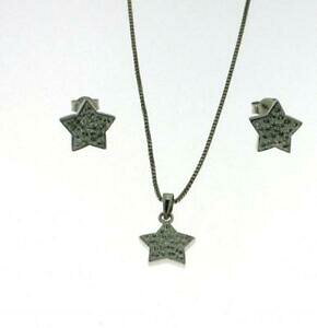 yzWG[EANZT[ y_gVo[X^[COzCgXtXL[pendente orecchini a stella in argento con swarovski bianchi