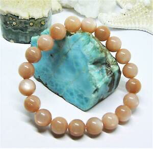 yzWG[EANZT[ Ehi`AC}`[ms[`[r[Yrotondo naturale di gatto occhio marroncino pesca luna 10mm perline elastico