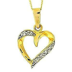 yzWG[EANZT[ gbNS[hVo[X^[OXgXZbglbNXn[gy_gtoc color oro argento sterling strass set collana con pendente a cuore 457cm