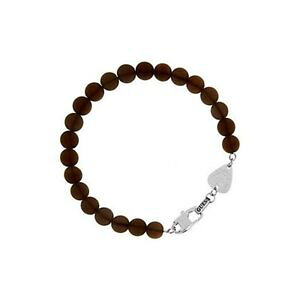 yzWG[EANZT[ QX}XeXX`[uXbgp[uEguess uomo bracciale acciaio inox perle braun umb21507s