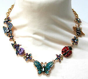 yzWG[EANZT[ og[EB\fBoOo^tCt[r[oOlbNXbutler and wilson coccinella birds farfalla fiore bee bugs collana nuovo