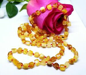 yzWG[EANZT[ Ao[oeBJlbNXnj[GbOnaturale non trattato ambra baltica collana 30 17gr miele uovo tuorlo