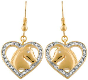 yzWG[EANZT[ n[gNX^m[}COcuore in oro e cristallo di cavallo orecchini ari d norman