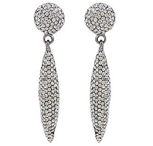 �y���������z�W���G���[�E�A�N�Z�T���[ �o�g���[�E�B���\���N���A�N���X�^���G�i�����p���F�R�[���j���[�y���_���g�C�������Obutler e wilson clear crystal amp; smalto pave cono orecchini pendenti nuovi