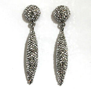 yzWG[EANZT[ og[EB\Vo[NX^GiAbgpFR[hbvCObutler amp; wilson argento cristallo e smalto a pave cono orecchini a goccia nuov