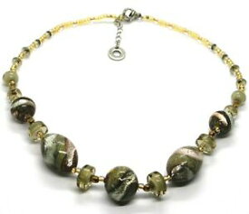 【送料無料】ジュエリー・アクセサリー アンティカムルリーナヴェネツィアネックレスアンバーピンクグリーンcollana antica murrina venezia co998a32, bright, lunga 44 cm, verde rosa ambra