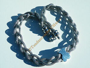 yzWG[EANZT[ `FCRA[XhN[AVGCmLV_ugIT[y^CgbZE\chaine collier ras de cou 42 cm acier inoxydable trio serpentine tresses ourso