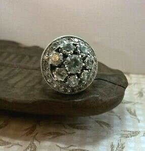 yzWG[EANZT[ AVGkoQAAWZeBhNAcWRveBbg^Cancienne bague en argent 800 sertie de quartz zyrcon petite taille 48