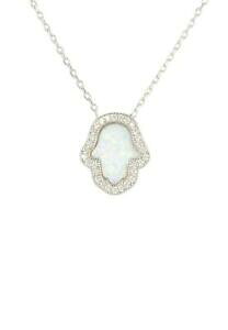 yzWG[EANZT[ Ip[zCgnht@eB}t@eB}y_g`F[lbNXVo[C[rACopal bianco mano fatima fatima ciondolo collana catena gemstone ma