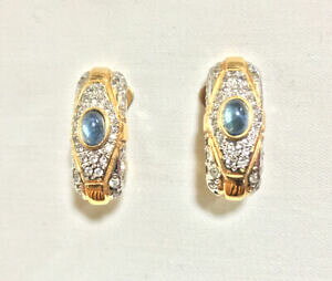 yzWG[EANZT[ Be[WH[OrW[COS[hCXg[vintage vogue bijoux orecchini, dorato, strass