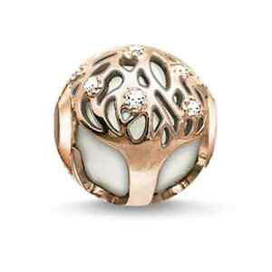 yzWG[EANZT[ og[}XT{Vo[X^[OJ}r[Ynuovo thomas sabo argento sterling di rose bianche albero della vita karma perline k0169  98