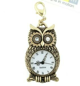 yzWG[EANZT[ obNIy_gtNEEHb`??xS[hXtXL[lbNXbohm fibbiaonciondolo orologio gufo ~ lavoro ~ per collana 9ct oro amp; swarovski