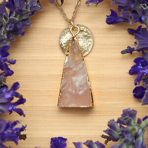 yzWG[EANZT[ sNjeBy_g`F[NH[cquarzo rosa unity ciondolo amp; catena