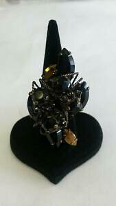 �y���������z�W���G���[�E�A�N�Z�T���[ �A�[�g�E�F�A�f�B�~�g���A�f�B�X�f�U�C�i�[�����O�u���b�N�X�����t�X�L�[�N���X�^���t���[�T�C�Yart wear dimitriadis designer anello * nero swarovski elements * c