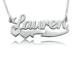 �y���������z�W���G���[�E�A�N�Z�T���[ �V���o�[�l�b�N���X�`�F�[���N���X�}�X�n�[�gcollana con nome in argento, ordinare qualsiasi nome nome catena targhetta amore cuore di natale