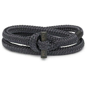 �y���������z�W���G���[�E�A�N�Z�T���[ �w���}���u���X���b�g�^�C�j�[�e�b�h�T�C�Y�u���b�N�O���[pig amp; hen uomo bracciale * tiny ted * taglia m, grigio nero