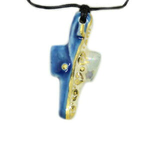 yzWG[EANZT[ Z~bNy_glbNXV{vlbgTf[jcollana pendente ceramica mater mediterranea simbolo protezione pianeta sardegna