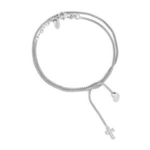 yzWG[EANZT[ AuXbgn[gNXy_gVo[WRbracciale amen babb2 ciondoli cuore e croce con zirconi in argento 925