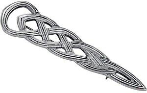 yzWG[EANZT[ uAgpWEv[gLgCPgfUCkilt pin placcato palladio brillante nella progettazione di intreccio celtico 85 mm