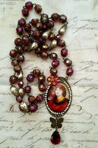 yzWG[EANZT[ ORA[\eB[vt@CgGNX^fXtXL[Oiglong collier sautoir preraphaelite en cristal de swarovski grenat