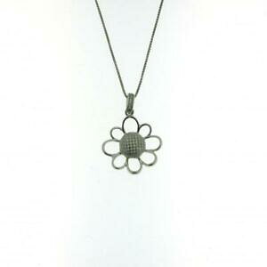yzWG[EANZT[ fCW[y_g\bhVo[}CNZbeBOincredibile pendente margherita argento massiccio 925 microsetting