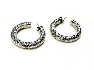 �y���������z�W���G���[�E�A�N�Z�T���[ �f�B���x���N�J�[���u�[�N���h���[���N���I�[���v���P�A�[�W�F���g�C�������Odyrberg kern boucles doreilles creoles plaque argent earrings