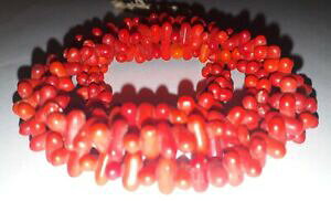 yzWG[EANZT[ AtJr[Y`FRTSKXYCXr[Yp[african trade beads czech red coral glass perles de riz rice beads
