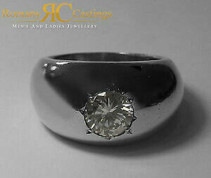 �y���������z�W���G���[�E�A�N�Z�T���[ �W�v�V�[�h�[���|���b�V���X�^�[�����O�V���o�[�����O�T�C�Ymens 4ct cz gypsy dome polished 925 sterling silver ring 205g max size z2