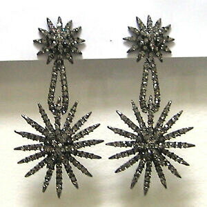 �y���������z�W���G���[�E�A�N�Z�T���[ �o�g���[�E�B���\���s���[�^�[�N���X�^���X�^�[�o�[�X�g�C�������Obutler and wilson pewter crystal starburst earrings