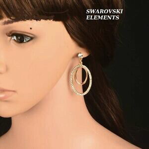 yzWG[EANZT[ u[NhCNI[NXIlXtXL[RGcvPW[boucles doreilles creoles luxe ornees swarovskiR elements plaque or jaune