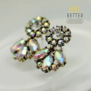 yzWG[EANZT[ CONbvS[fy_gAuNX^Be[WNXorecchini clip dorato pendente piccolo fiore ab cristallo vintage class j2