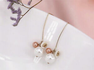 �y���������z�W���G���[�E�A�N�Z�T���[ �C�������O�N���b�v�S�[���f�������O�t�����[�}�U�[�I�u�p�[���z���C�g�s���N�V�����g��orecchini clip dorato lungo fiore madreperla perle bianco rosa sottile retro a