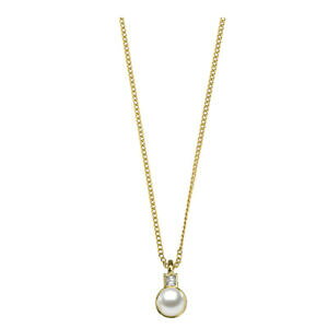 �y���������z�W���G���[�E�A�N�Z�T���[ �f�B���x���N�J�[���U�C���O���b�V�[�S�[���h�l�b�N���X�z���C�g�p�[��dyrberg kern zyra collana in oro lucido con perla bianca