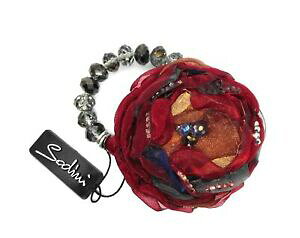 yzWG[EANZT[ t@ubNA[guXbg\fBjbracciale elastico con fiore in tessuto rosso art sodbr002 sodini