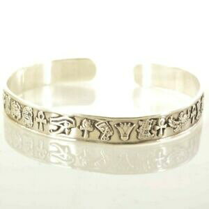 yzWG[EANZT[ ACRuXbgGWvgGWvgI[_[Chhandmade bracciale in argento icone egizianoegyptian simbolismomade to order