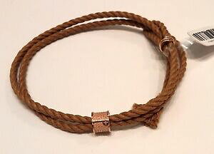 �y���������z�W���G���[�E�A�N�Z�T���[ �u���X���b�g�R�[�h�^�o�Rtuum bracciale cordoncino tabacco argento dorato giallo rondella padre nostro