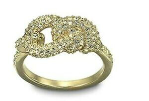 yzWG[EANZT[ IWiXtXL[i^[mbgS[hbLOswarovski originale nathalie knot anello placcato oro