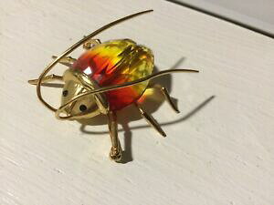 yzWG[EANZT[ u[VvPF^uXtXL[sublime broche plaque or insecte veritable swarovski