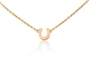 yzWG[EANZT[ [YS[h~jlbNXWF}rose gold mini ferro di cavallo collana n217 con gemma j